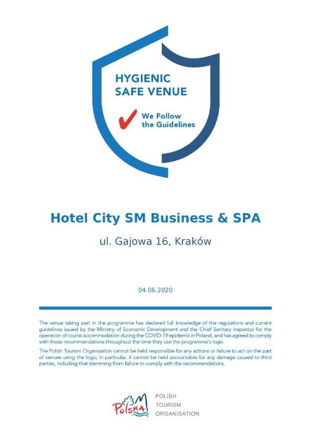Hotel City Sm Business & Spa Krakau Exterior foto